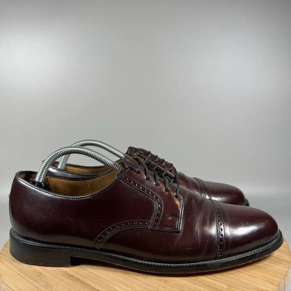 Cole Haan Cap Toe‎ Brown Oxford Dress Shoe Men's Size 10 M Lace Up